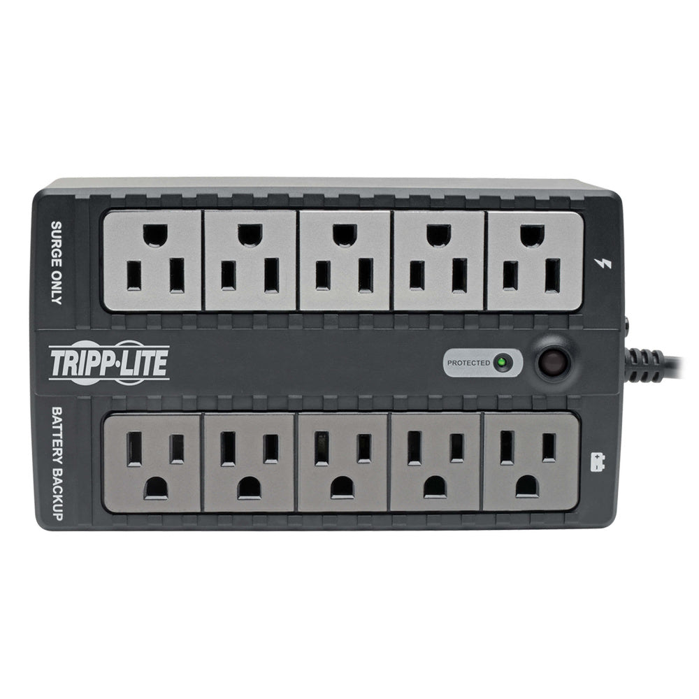 No Break Tripp Lite Nternet600u, Ups Standby De 600va 325w - 10 Tomacorrientes Nema 5-15r, 120v, 50hz / 60hz, Usb, Clavija 5-15p, Instalación En Pared O Escritorio.garantia 3 AÑos
