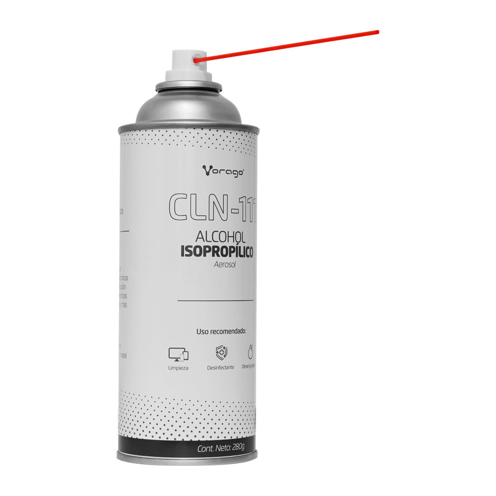 Alcohol Isopropilico Aerosol Vorago Cln-111 250ml Para Componentes ElectrÓnicos