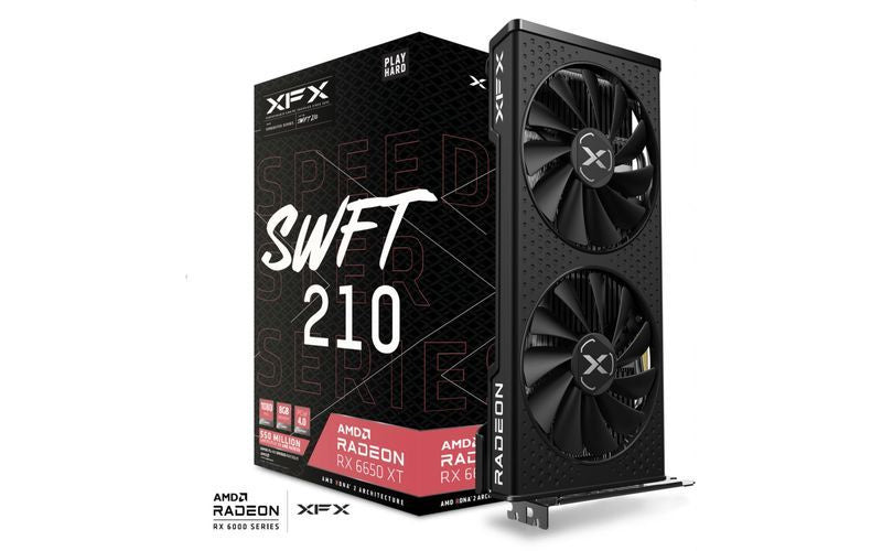 Tarjeta De Video Xfx Amd Radeon Rx 6650xt Speedster Swft 210 Dual Fan/ 8gb/ Gddr6/ Pcie 4.0/128 Bit/gama Media