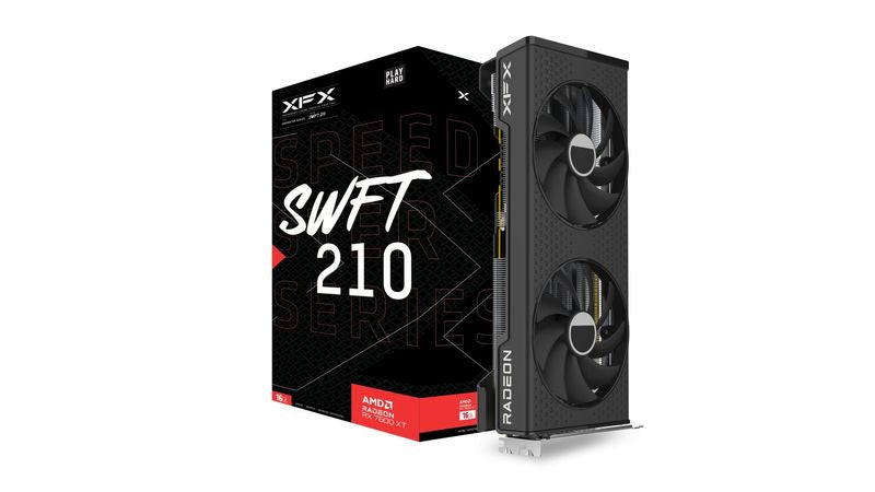 Tarjeta De Video Xfx Amd Radeon Rx 7600xt Speedster Swft 210 Dual Fan/ 16gb/ Gddr6/ Pcie 4.0/128 Bit/gama Media