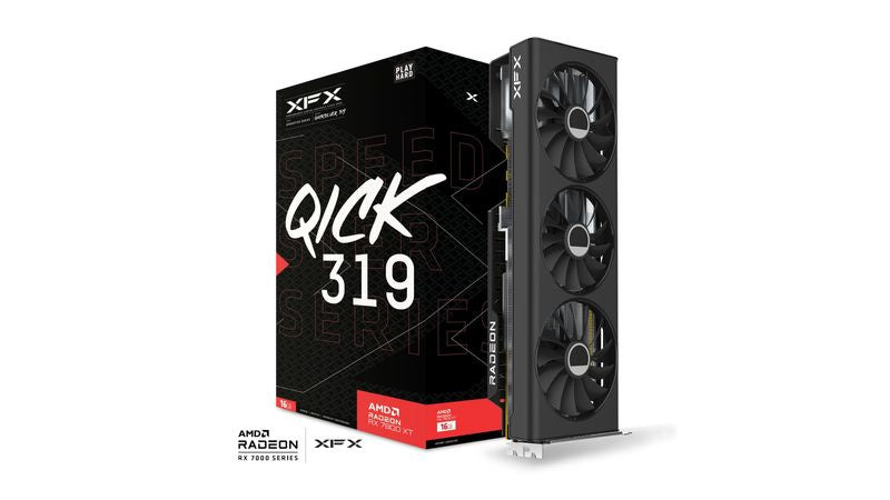 Tarjeta De Video Xfx Amd Radeon Rx 7800xt Speedster Qick 319 Triple Fan / 16gb/ Gddr6/ Pcie 4.0/256 Bit/gama Alta