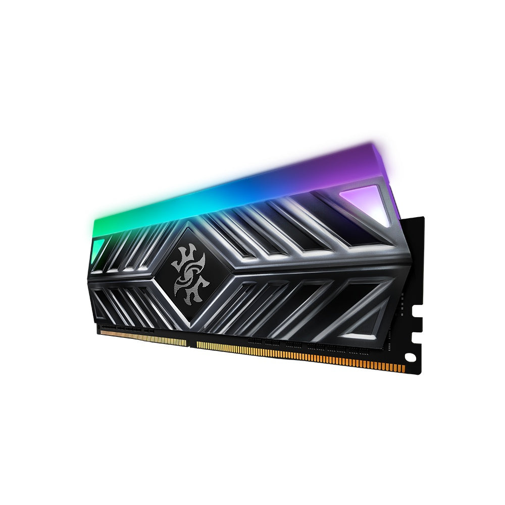 Memoria Xpg Spectrix D41 Udimm Ddr4 8gb Pc4-25600 3200mhz C16 1.35v Tuf Rgb Con Disipador Color Gris