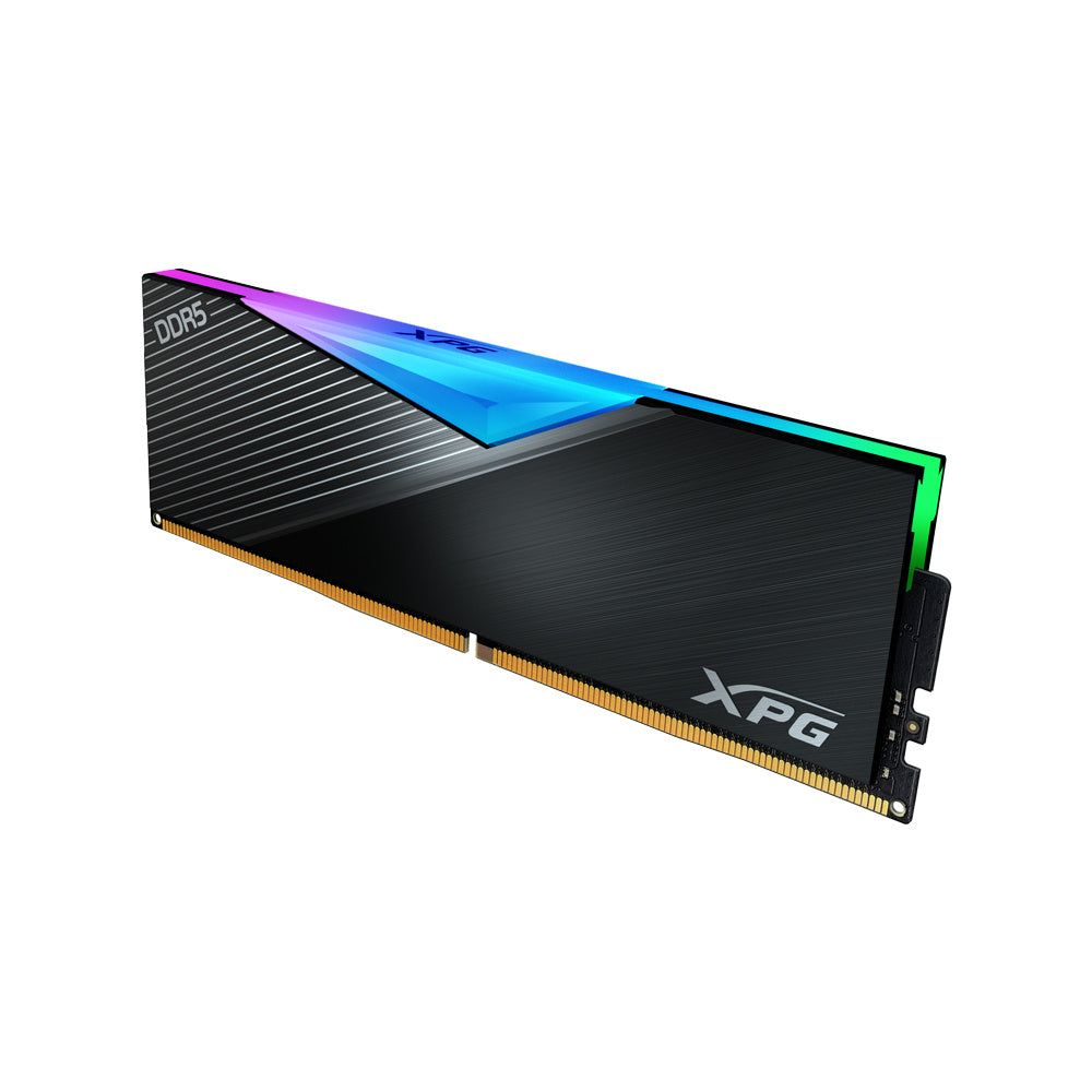Memoria Xpg Lancer Udimm Ddr5 16gb Pc5-41600 5200mhz Cl38 1.25v Rgb Con Disipador Pc/gamer Color Negro (ax5u5200c3816g-clarbk)