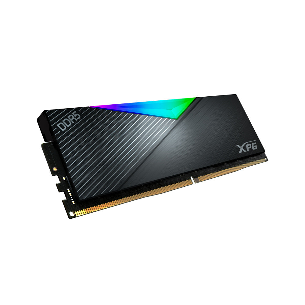 Memoria Xpg Lancer Udimm Ddr5 16gb Pc5-41600 5200mhz Cl38 1.25v Rgb Con Disipador Pc/gamer Color Negro (ax5u5200c3816g-clarbk)