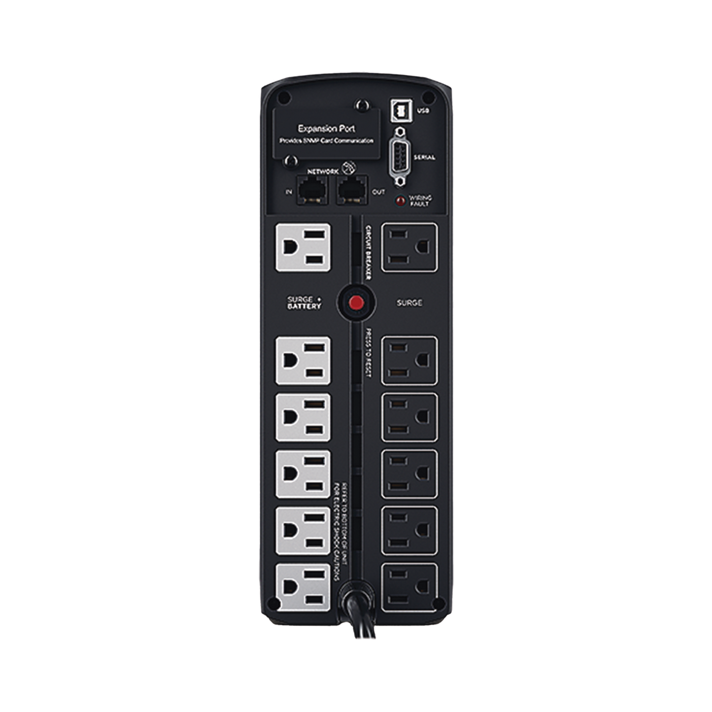 No Break Cyberpower (cp1500pfclcda) 1500 Va /1000 W, Interactivo, Onda Senoidal Pura (pfc),12 × Nema 5-15r, (6 Respaldo Y 6 SupresiÓn),torre, GarantÍa 3 AÑos Incluye BaterÍa