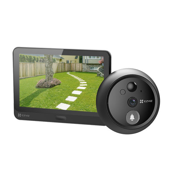 Videoportero Con Mirilla Y Pantalla Wi-fi De Batería Recargable / Para Instalarse En Puerta / Cámara 1080p / Audio De Dos Vías / Uso En Interior