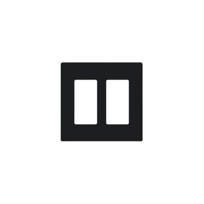 Placa De Pared 2 Espacio, Para Atenuador (dimmer), Switch ó Control Remoto Pico Inalámbrico.