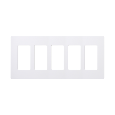 Placa De Pared 5 Espacios, Para Atenuador (dimmer), Switch ó Control Remoto Pico Inalámbrico