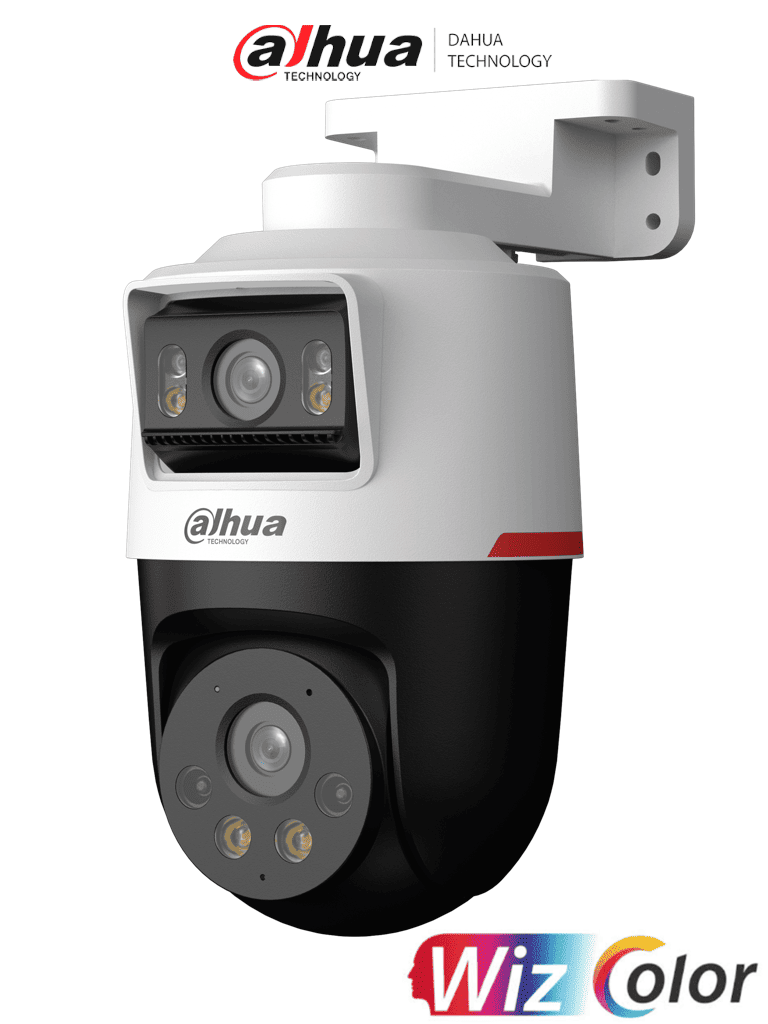 Camara Ip Pt/ Dahua/ Dh-ipc-pts2249b-e2-s-pv-pro/dual De 2mp+2mp Lente 3.6/ Wizcolor/ Smd Plus/ Proteccion Perimetral/ Hasta 30 M/ Iluminador Dual Inteligente/ Audio Bidireccional/ Disuasion Activa D