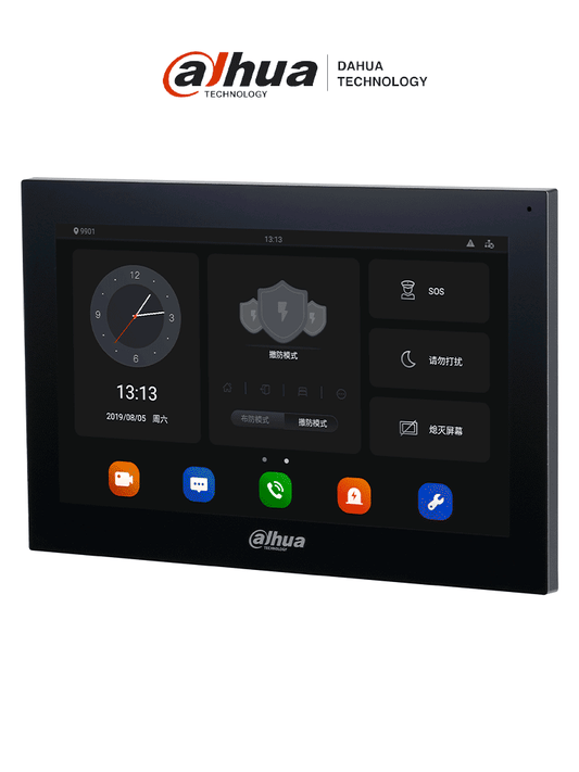 Monitor Para Videoportero/ Dahua/ Vth5341g-w/ 10 Pulgadas/ Android/ Wifi Y Rj45/ Pantalla Touch/ Ranura Para Microsd/ Poe EstÁndar