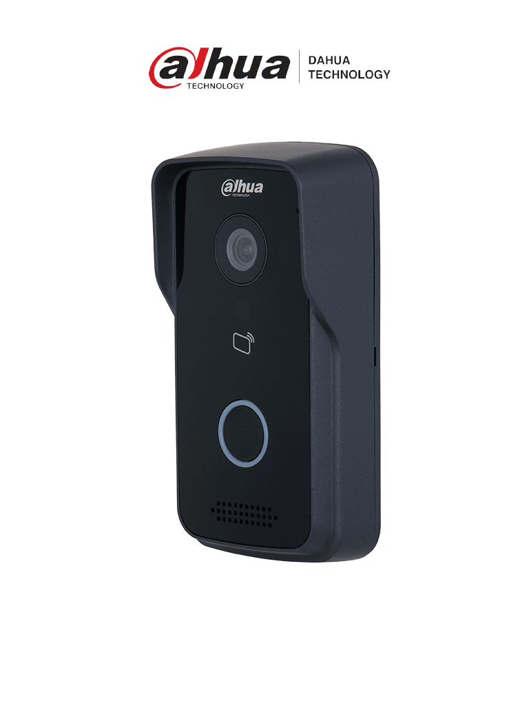 Videoportero Ip/ Dahua/ Dhi-vto2111d-p-s3 - Frente De Calle/ Alambrico/ Angulo Vision 107 Grados Con Wdr /apertura De Puerta Por App, Tarjeta Y Desde Monitor/exterior Ip65/ Poe/ Soporta 10 Monitores