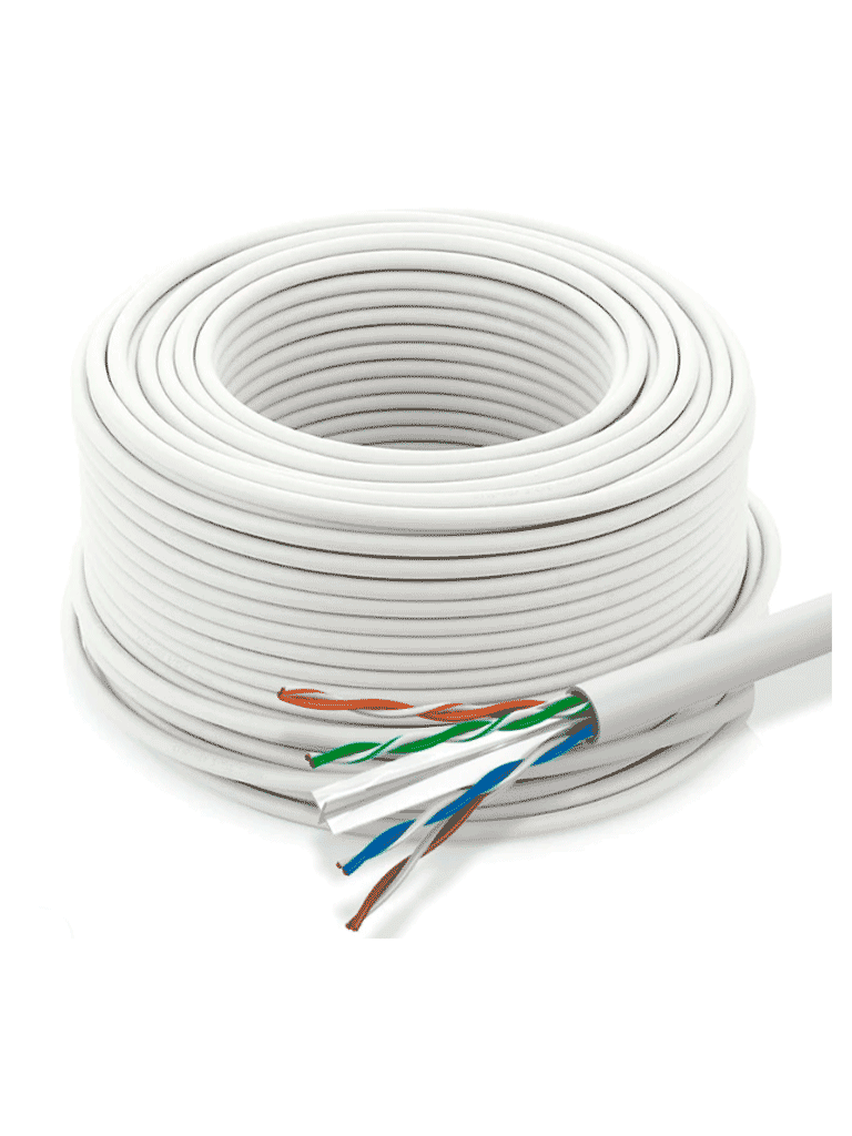 Bobina/ Dahua/ Pfm920i-6un-c-100 - Bobina De 100 Mts De Cable Utp Cat6/ 100% Cobre/ Color Blanco/ Cubierta Retardante De Flama Con CertificaciÓn Ce Cpr Eca/ Ideal Para Video Y Redes/