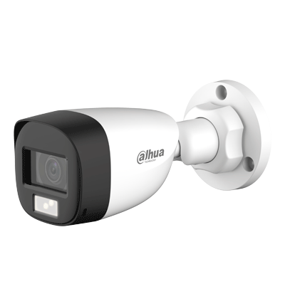 Camara Analoga/dahua/ Hac-hfw1500cl-il-a / Bullet De 5 Mp/ Iluminacion Dual Inteligente + Fullcolor/ Lente De 2.8mm/ 106grds De Apertura/ 20 Mts De Ir Y Luz Visible/ Microfono Integrado/ Ip67