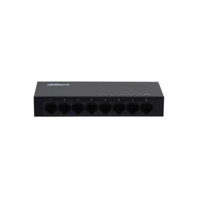 Switch/ Dahua/ Pfs3008-8gt/ Gigabit De 8 Puertos No Administrable/ Capa 2/ 10/100/1000 Base-t/ Carcasa Metalica/ Switching 16g/ Tasa De Reenvio De Paquetes 11.9 Mbps/ Memoria Bufer De Paquetes 1.5mb/