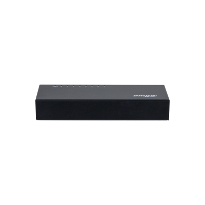Switch/ Dahua/ Pfs3008-8gt/ Gigabit De 8 Puertos No Administrable/ Capa 2/ 10/100/1000 Base-t/ Carcasa Metalica/ Switching 16g/ Tasa De Reenvio De Paquetes 11.9 Mbps/ Memoria Bufer De Paquetes 1.5mb/