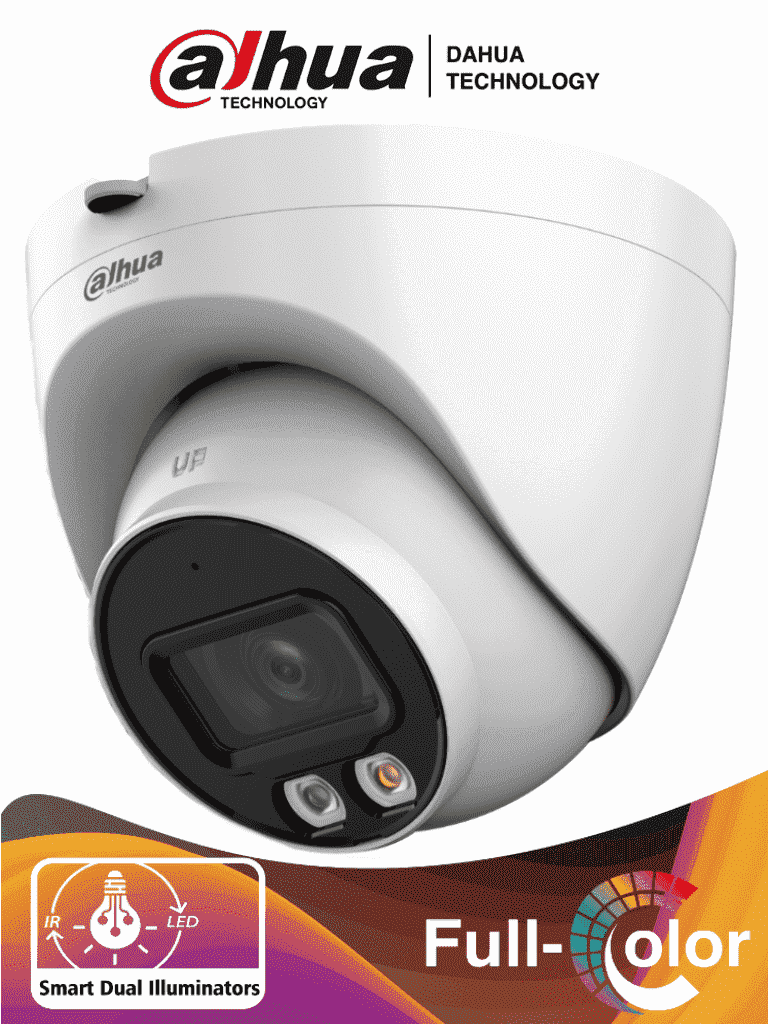 Camara Ip/dahua/dh-ipc-hdw2449t-s-il/camara Domo Ip De 4 Megapixeles/ Con Iluminador Dual Inteligente+full Color/ Wizsense/ Lente De 2.8mm/ 95 Grados/ Microfono Integrado/30 Mts De Ir Y Luz Visible/m