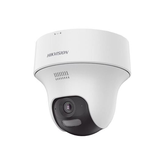 Turret IP 4 Megapixel / Lente 2.8 mm / Dual Light (20 mts IR + 15 mts Luz Blanca) / Wi-Fi / IP54 / dWDR / H.265 / Audio Bidireccional (Micrófono y Bocina) / Micro SD