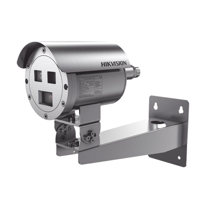Bala Ip Térmica Dual / Termico 9.7 Mm (256 X 192) + Óptico 8 Mm (4 Mp) / Termométrica / Detección De Temperatura / Ip68 / 30 Mts Ir / Antiexplosión / Anticorrosión