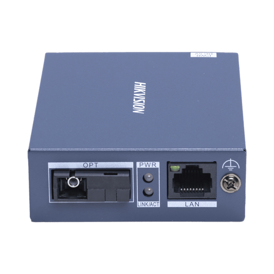 Convertidor Fibra Óptica Monomodo (TX) / 1 Puerto SFP (SC) 100 Mbps / 1 Puerto RJ45 10/100 Mbps / HASTA 20 KM / Plug and Play