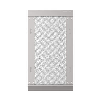 Base Principal Para Torniquetes Tipo Swing De La Serie Dsk3b530 / 1 Carril De 90 Cms