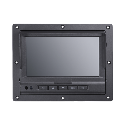 Monitor Táctil (touch) Y Botones De 7" Lcd / Compatible Con Dvr Móvil Hikvision / Conector Tipo Aviación
