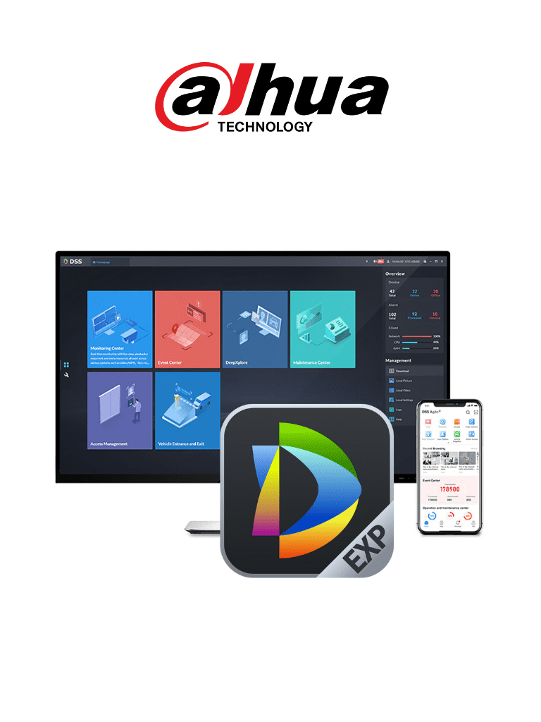Licencia/ Dahua/ Dhi-dssexpress8/ Video-channel-license - Licencia Para 1 Canal De Video Adicional De Software Dss Express Version 8/ Compatible Con Camaras Ip, Nvrs Y Dvrs