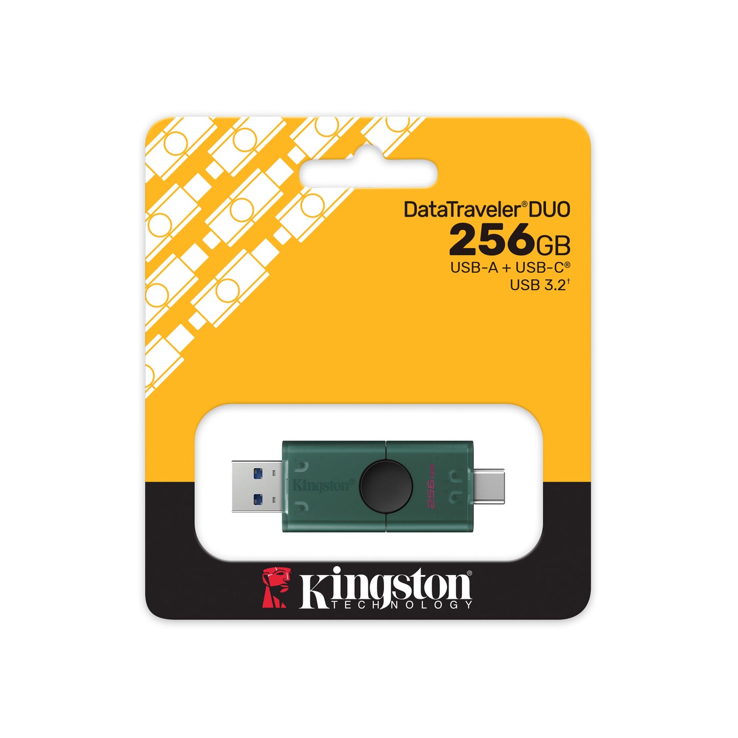 Memoria Flash Usb Kingston Data Traveler Duo Flash Drive 256gb Tipo A-c Dtdeg2/256gb