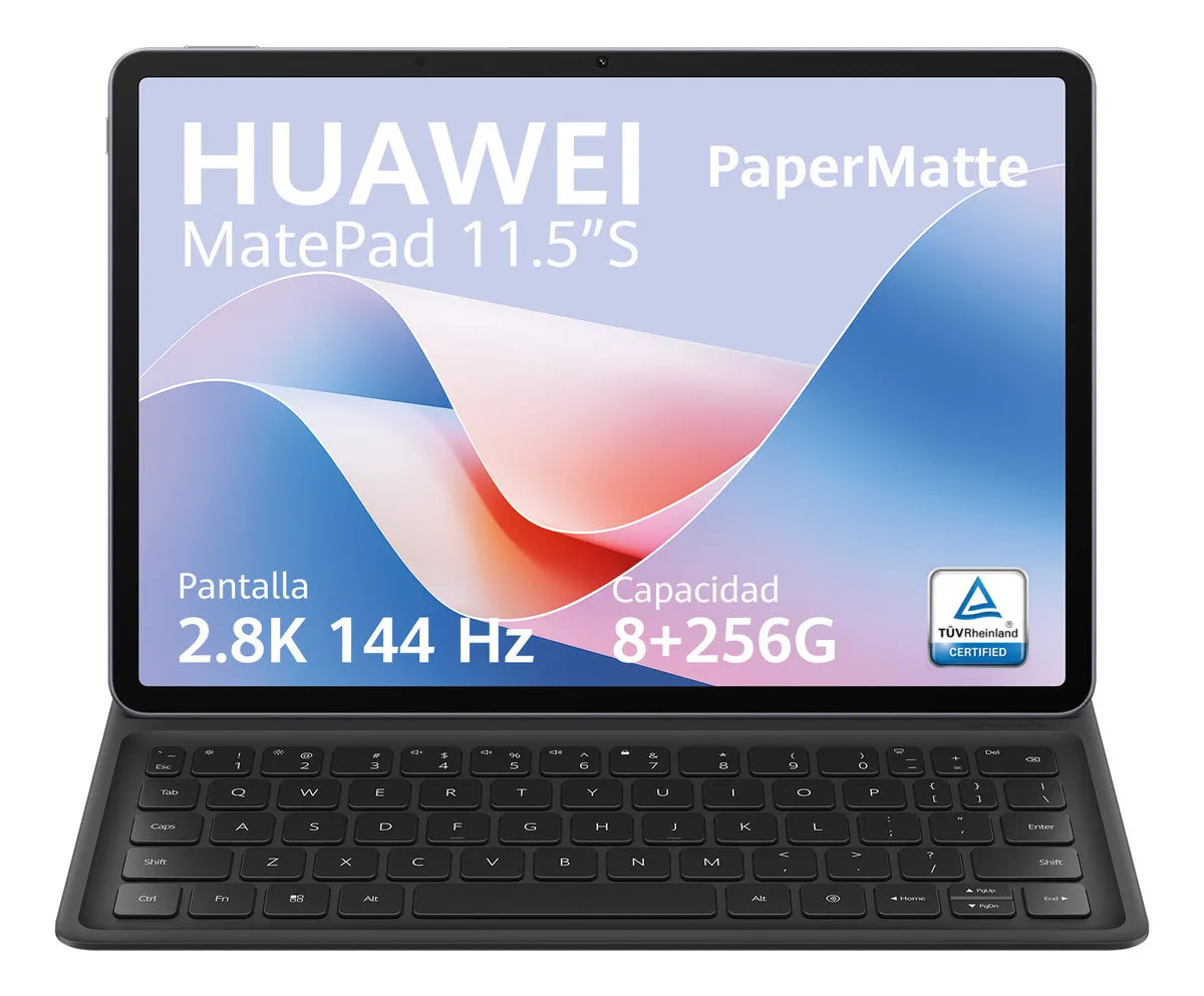 Huawei Matepad 11.5 Papermate , Procesador Kirin T82b , Ram 8gb, Disco Duro 256gb, Pantalla 11.5in, Sistema Operativo Harmonyos 4.3, Cámara Frontal 8mp, / Teclado De Regalo