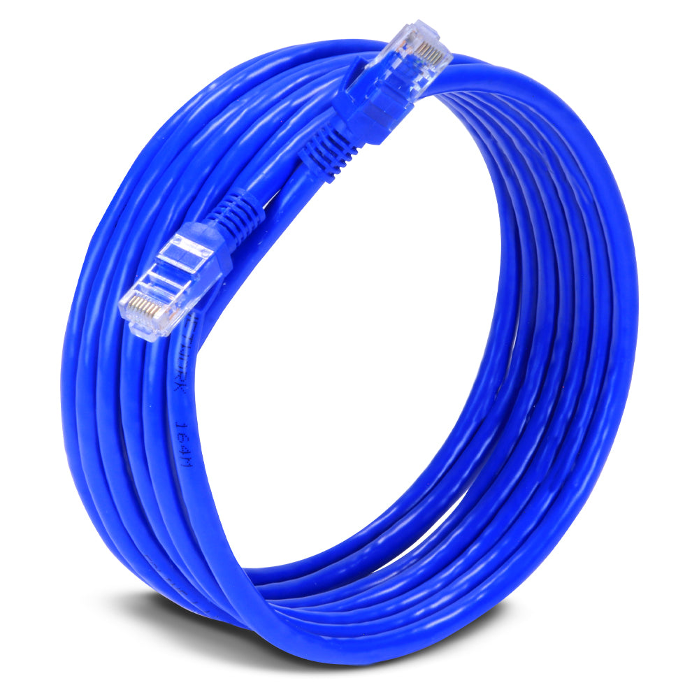 Cable De Red Utp Cat 6 Ec Line Ec-cabcat6 Azul Rj45 3 Mts 24awg