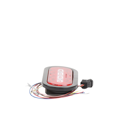 Plafón Ovalado de 7.5" Para Camiones de Transporte, 18 LED Ultra Brillantes, Color Rojo/Claro/Ambar