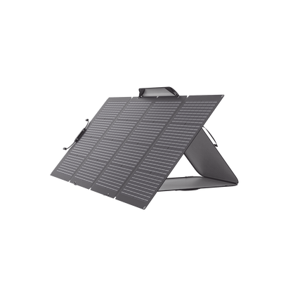 Módulo Solar Bifacial, Portátil Y Flexible De 220w Recomendado Para Estaciones Portátiles Efd330, Efd350 ó Efd500 / Ajuste De Ángulo / Carga Eficiente / Incluye Cable Xt60 A Mc4