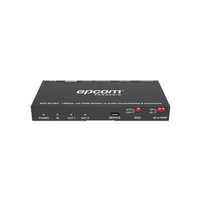 Splitter Hdmi 1x2 | 4k@60hz | Extractor De Audio | Down Scaler | Hdr 4:4:4 | Edid | 18gbps