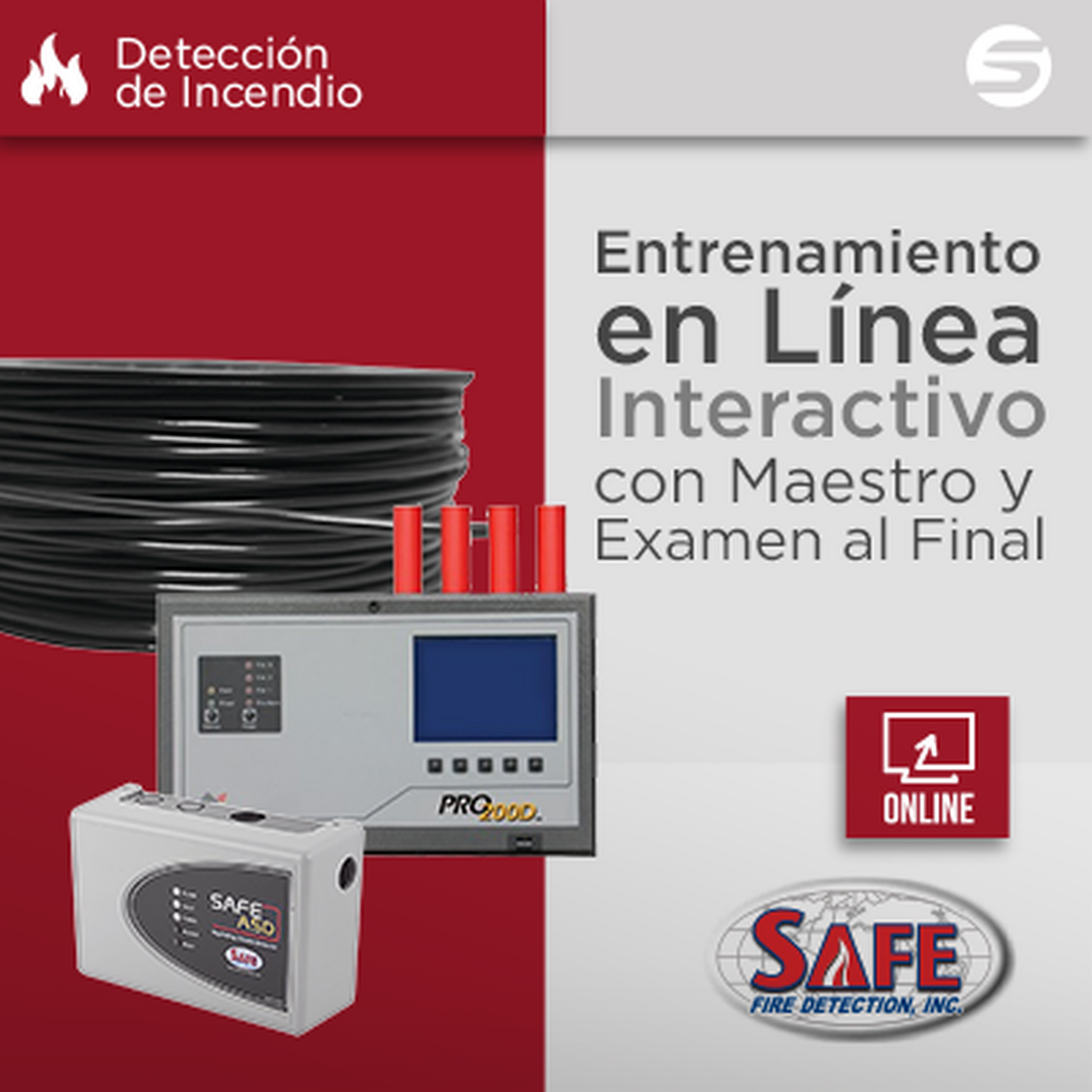 Certificación Virtual de Detección por Aspiración y Lineal de Temperatura SAFE