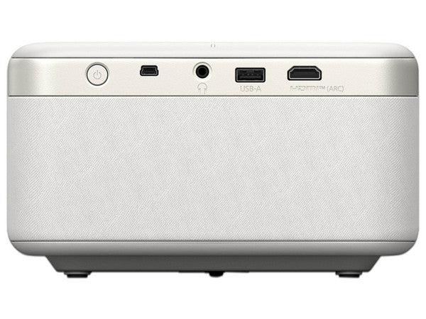 Videoproyector Epson Epiqvision Ef21 Mini Proyector Laser Portatil Blanco Diamante, 3lcd, 1000 Lumenes, Usb, Wifi, Bluetooth 5.0 Con Google Tv Integrado.