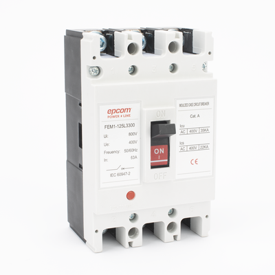 Protección Térmica/ Interruptor 3P, 100A, Corriente Alterna 690 V CA Trifásica.