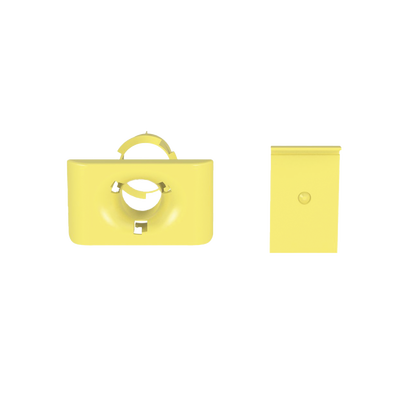 Accesorio De Salida A Tubo De 1.5 In (38 Mm), Para Canaletas Fiberrunner 4x4, 6x4, O 12x4, Color Amarillo