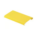 Tapa Con Bisagra A Presión Para Canaleta Fiberrunner™ Fr4x4yl2, De Pvc Rígido, Color Amarillo, 2 M De Largo