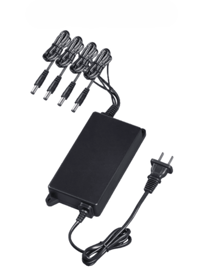 Fuente De Poder/ Dahua/ Euha12120-070d Pfm322/ Regulada De 12 Vcc 2.8 Amperes/ Salida Tipo Pulpo De 4 Canales Con Conector Macho/ 0.7 Amper Por Canal/ Proteccion De Temperatura/ Color Negro