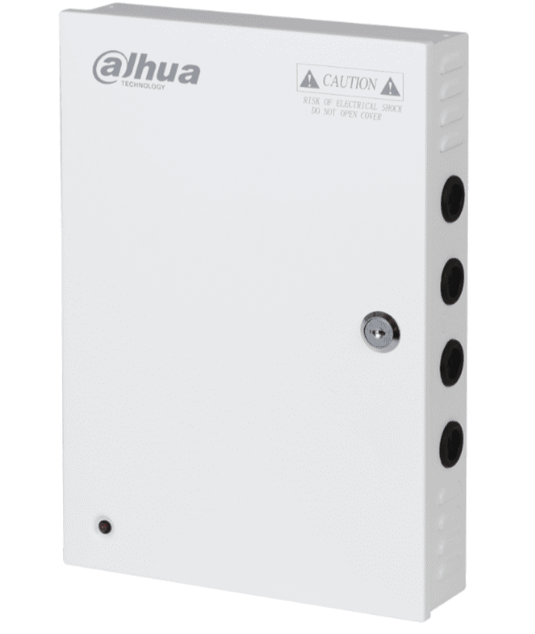 Fuente De Poder/ Dahua/ Dh-pfm342-9ch/ De12 Vcc 10 Amper/ Con Distribuidor Para 9 Camaras/ Indicadores Led Por Canal/ Voltaje De Entrada De 90 Vca-264v/ Fusibles Intercambiables/ Gabinete Metalico Co