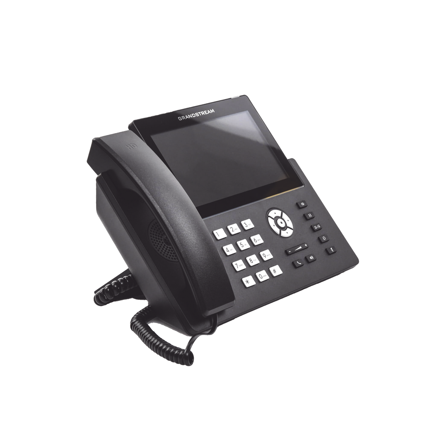 Teléfono IP Wi-Fi, Grado Operador, 12 líneas SIP con 6 cuentas, pantalla táctil 7", puertos Gigabit, Bluetooth, PoE, codec Opus, IPV4/IPV6 con gestión en la nube GDMS