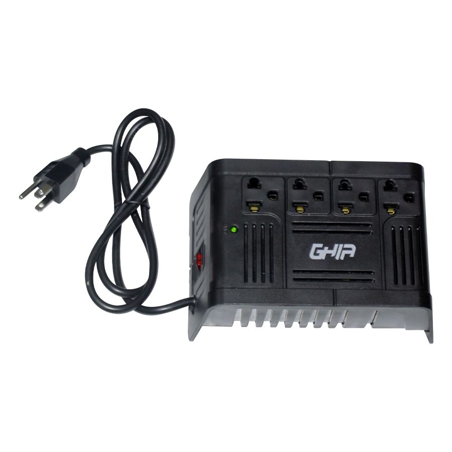 Regulador De Voltaje Ghia 1000va / 400w 4 Contactos.