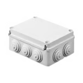 Caja Estanca De Pvc Para Derivación Y Conexión, 12 Entradas, Tapa Atornillada, 380x300x120 Mm (Área Interna), Uso Exterior Ip55, Material Que No Propaga El Fuego Y Libre De Hálogenos