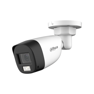Camara Analoga/dahua/hac-hfw1200cln-il-a/bullet De 2 Mp/ Iluminacin Dual Inteligente Fullcolor/ Lente De 2.8mm/ 102 Grados De Apertura/ 20mts De Ir Y Luz Ir/ Micrfono Integrado/ Ip67/cvi/cvba/ahd