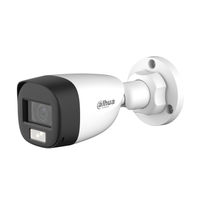 Camara Analoga/dahua/hac-hfw1200cln-il-a/bullet De 2 Mp/ Iluminacin Dual Inteligente Fullcolor/ Lente De 2.8mm/ 102 Grados De Apertura/ 20mts De Ir Y Luz Ir/ Micrfono Integrado/ Ip67/cvi/cvba/ahd