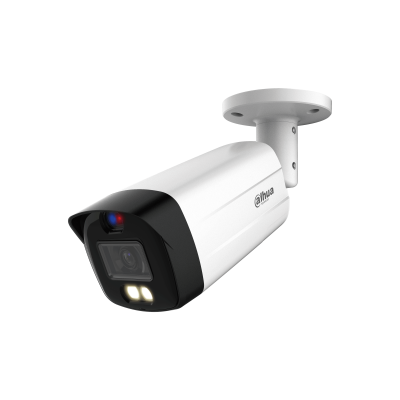 Camara/dahua/dh-hac-me1509thn-a-pv-0280b-s2/camara Bullet Tioc De 5 Megapixeles/ Iluminador Dual Inteligente+disuasión Activa Con Luz Roja Y Azul/ Lente De 2.8mm/ 111 Grados/ 40 Metros De Iluminación