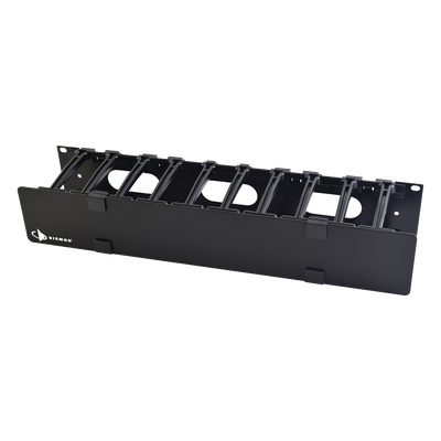 Organizador De Cable Horizontal Routeit, Sencillo, Para Rack De 19in, 4in De Profundidad, 2ur