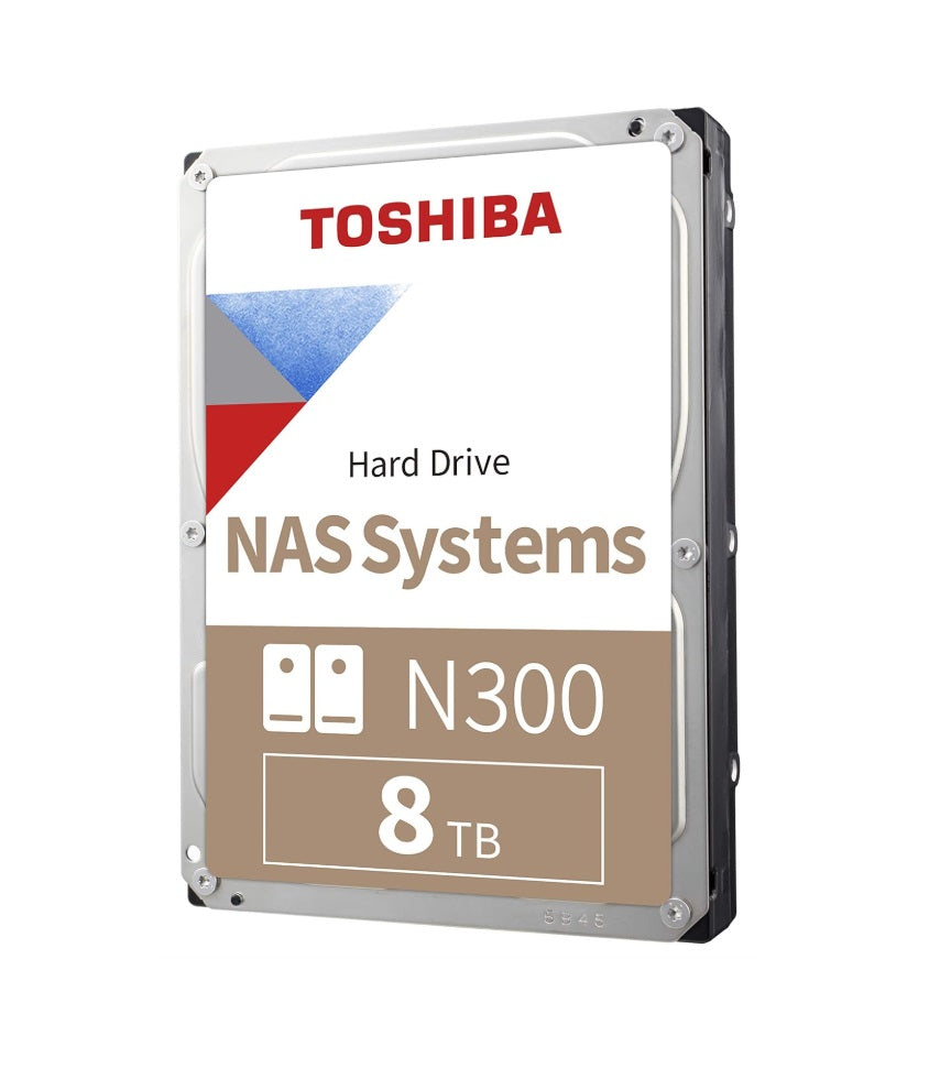 Dd Interno 8tb Nas Toshiba N300/sata 6.0 Gbits/3.5/cmr/7200 Rpm/velocidad De Transferencia 281mbs/cach 512/