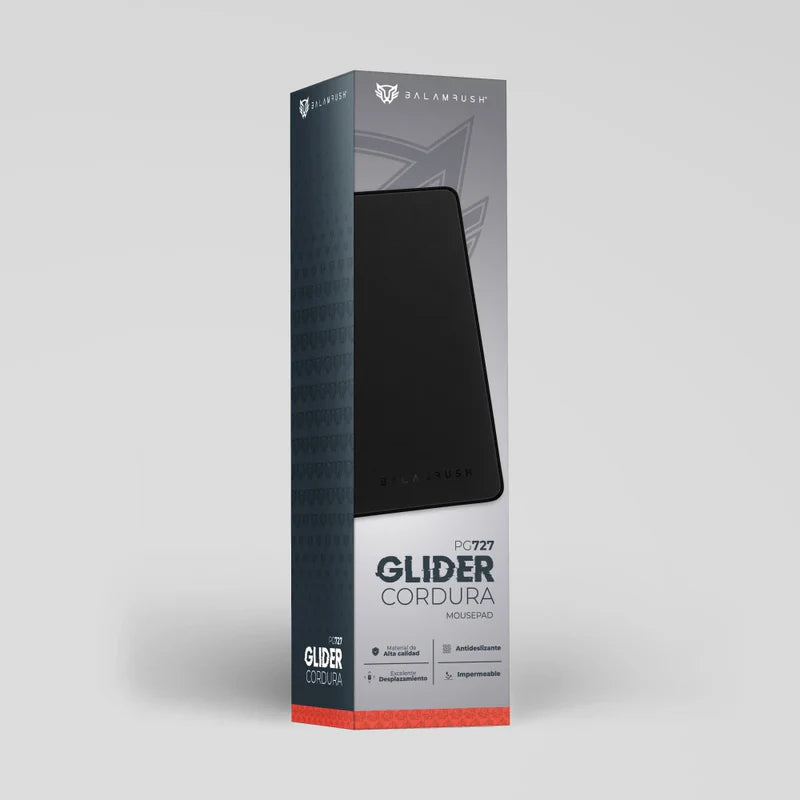 Mousepad Balam Rush Glider Cordura Pg727 / Antideslizante / Impermeable / Materiales De Uso Militar / 800 X 300 X 3 Mm / Negro / Br-937467