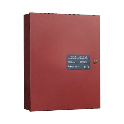 Fuente De Alimentación Remota / 6 Amperes / 2 Entradas / 5 Salidas Nac O Auxiliar De 24 Vcc / Compatible Con Paneles Notifier, Farenhyt, Silent Knight Y Fire-lite / Gabinete Rojo