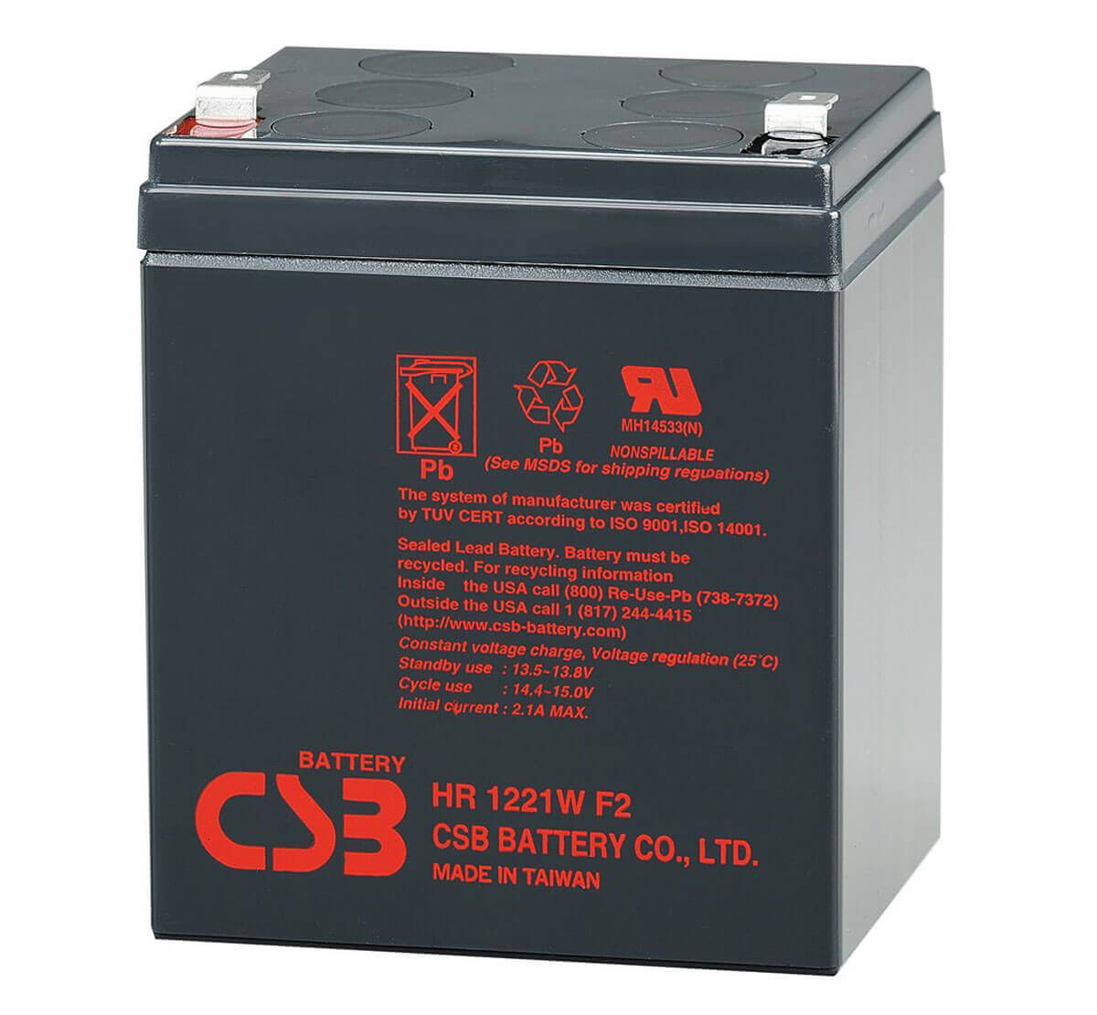 Bateria Interna / Reemplazo Para Ups / No Break Eaton 12 Volts/ 5.1 Amperes / 21 Watts